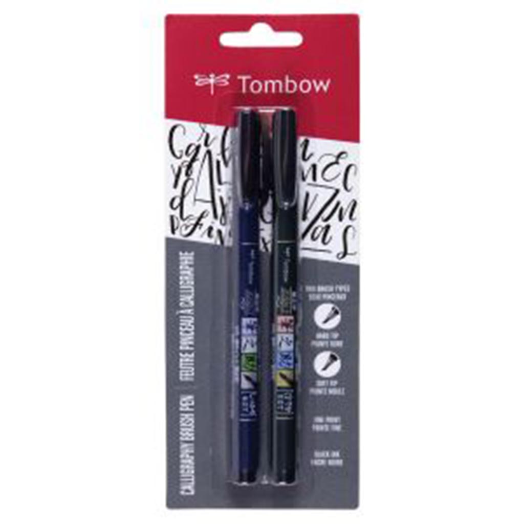 Tombow Fudenosuke Brush Pen 2-Pack – Jerrys Artist Outlet